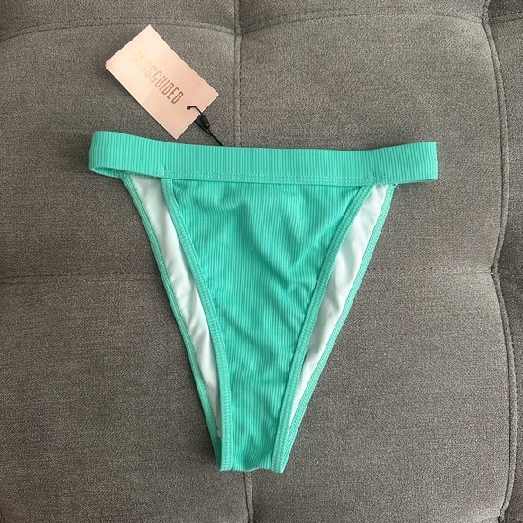 NWT Missguided High Waisted Bikini Swimsuit Bottoms - Picture 1 of 7